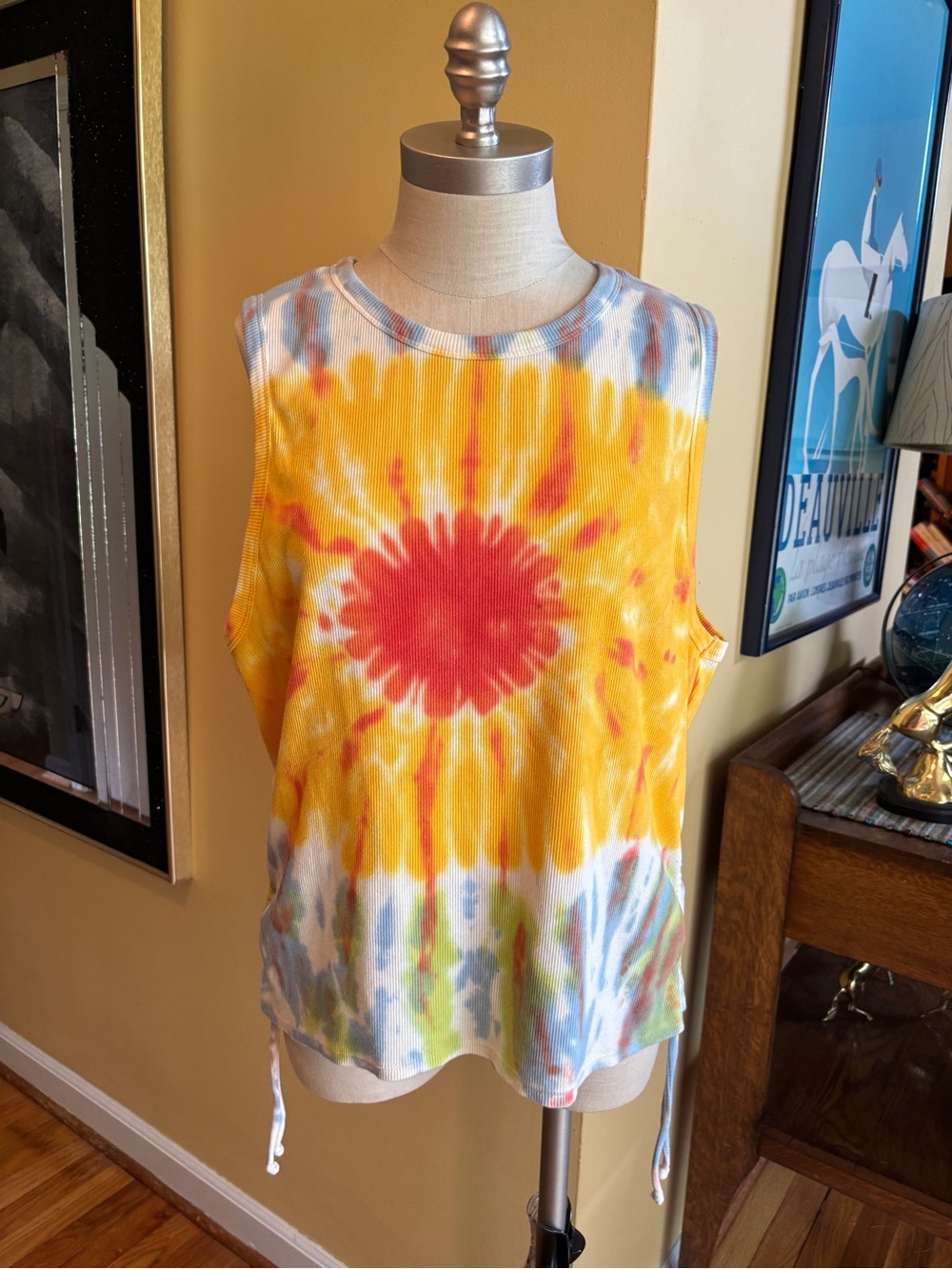 tie dye no boundaries tank top